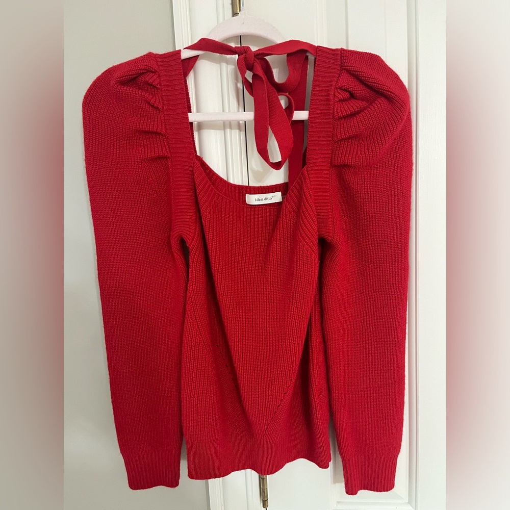Red idem ditto sweater size s